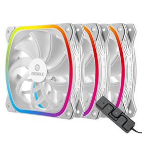 White rgb Fan-SquA RGB 120 3pack